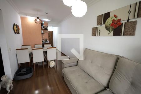 Sala  de apartamento à venda com 2 quartos, 70m² em Vila Valparaíso, Santo André