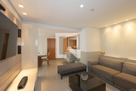 Sala de TV de apartamento para alugar com 3 quartos, 98m² em Vila da Serra, Nova Lima