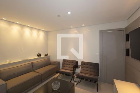 Sala de TV de apartamento para alugar com 3 quartos, 98m² em Vila da Serra, Nova Lima