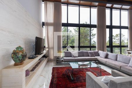 Sala de casa de condomínio à venda com 4 quartos, 450m² em Bosque da Ribeira, Nova Lima