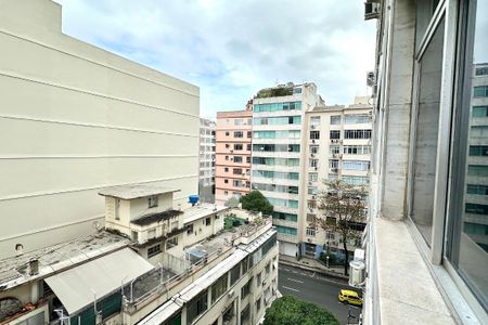 Sala vista de apartamento à venda com 3 quartos, 124m² em Copacabana, Rio de Janeiro