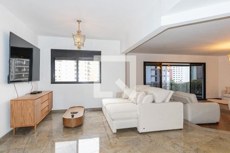 Sala de apartamento para alugar com 3 quartos, 200m² em Indianópolis, São Paulo