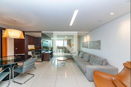 Sala de apartamento à venda com 3 quartos, 145m² em Vale do Sereno, Nova Lima