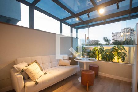 Varanda do Studio de apartamento para alugar com 1 quarto, 31m² em Santo Amaro, São Paulo