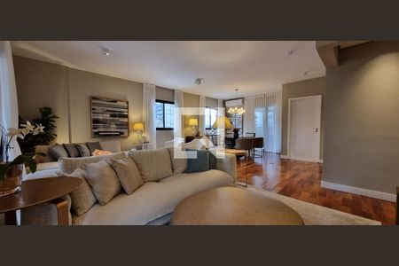 Sala de TV de apartamento para alugar com 3 quartos, 160m² em Vila Andrade, São Paulo