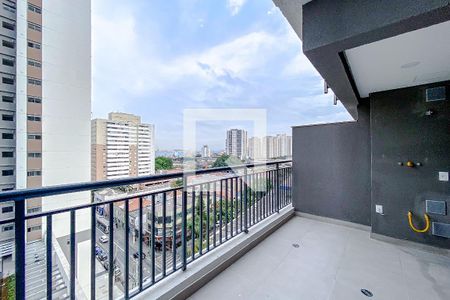 Varanda da Sala de apartamento à venda com 1 quarto, 40m² em Quarta Parada, São Paulo