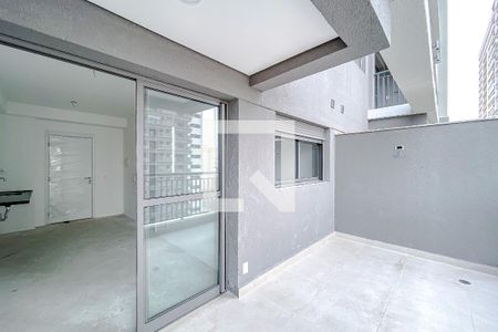 Varanda da Sala de apartamento à venda com 1 quarto, 40m² em Quarta Parada, São Paulo