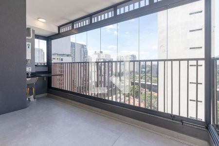 Varanda da Sala de apartamento para alugar com 2 quartos, 69m² em Brooklin, São Paulo