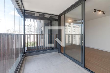 Varanda da Sala de apartamento para alugar com 2 quartos, 69m² em Brooklin, São Paulo