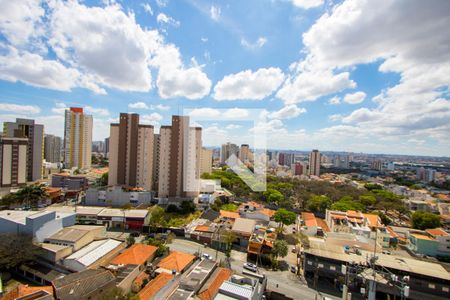 Vista da varanda de apartamento à venda com 3 quartos, 86m² em Vila Alzira, Santo André