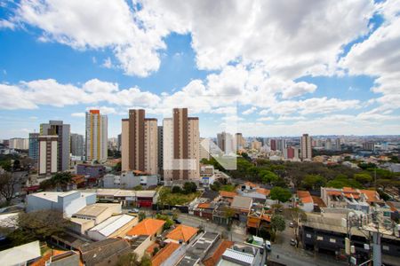 Vista da varanda de apartamento à venda com 3 quartos, 86m² em Vila Alzira, Santo André
