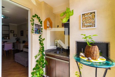 Varanda da Sala de apartamento à venda com 3 quartos, 74m² em Usina Piratininga, São Paulo