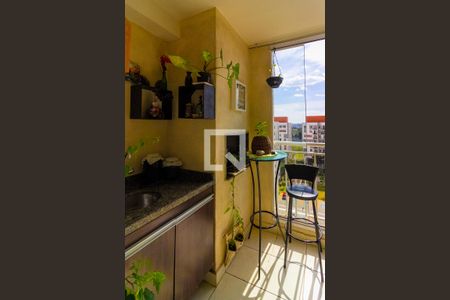 Varanda da Sala de apartamento à venda com 3 quartos, 74m² em Usina Piratininga, São Paulo