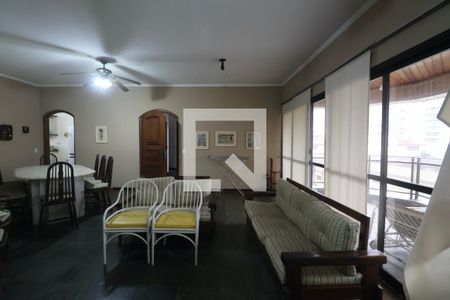 Sala de apartamento para alugar com 4 quartos, 150m² em Loteamento Joao Batista Juliao, Guarujá