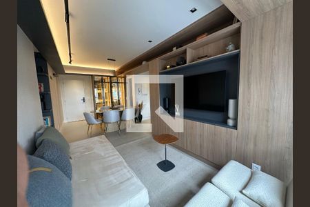 Sala de apartamento à venda com 2 quartos, 77m² em Funcionários, Belo Horizonte