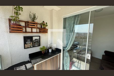 Varanda de apartamento à venda com 2 quartos, 52m² em Vila Alzira, Santo André
