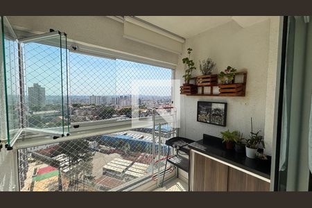 Varanda de apartamento à venda com 2 quartos, 52m² em Vila Alzira, Santo André