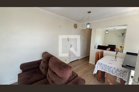 Sala de apartamento à venda com 2 quartos, 52m² em Vila Alzira, Santo André