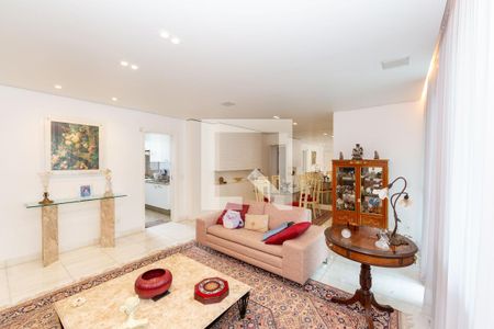 Sala de apartamento à venda com 4 quartos, 136m² em Belvedere, Belo Horizonte