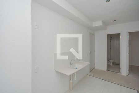 Sala/Cozinha de apartamento à venda com 2 quartos, 34m² em Veleiros, São Paulo