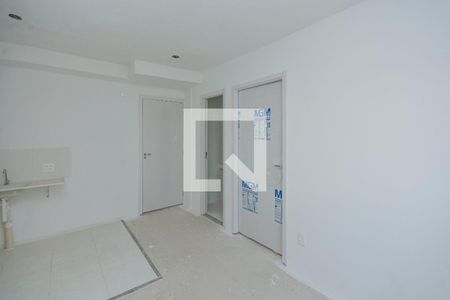 Sala/Cozinha de apartamento à venda com 2 quartos, 34m² em Veleiros, São Paulo