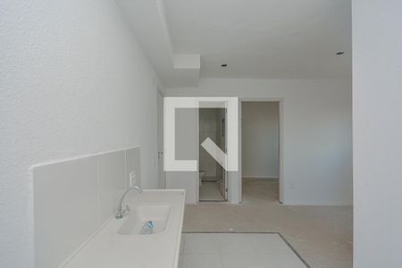 Sala/Cozinha de apartamento à venda com 2 quartos, 34m² em Veleiros, São Paulo