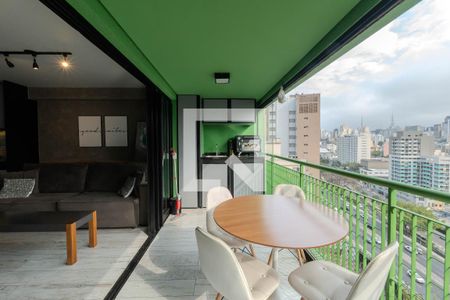 Sacada de apartamento à venda com 1 quarto, 50m² em Bela Vista, São Paulo