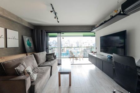 Sala de apartamento à venda com 1 quarto, 50m² em Bela Vista, São Paulo
