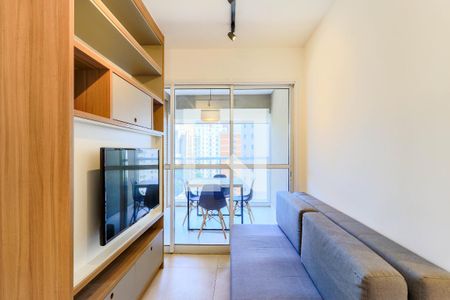 Sala de apartamento para alugar com 1 quarto, 35m² em Santo Amaro, São Paulo