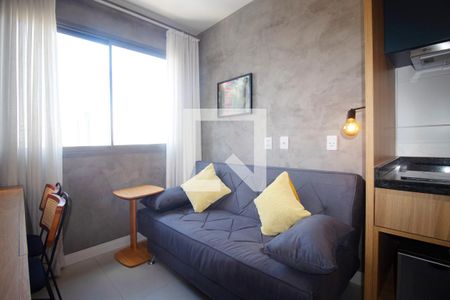 Sala/Cozinha de apartamento à venda com 1 quarto, 24m² em Pinheiros, São Paulo