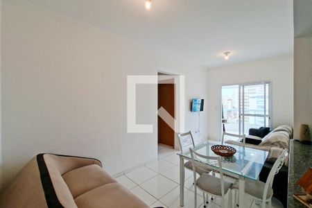 Sala de apartamento para alugar com 2 quartos, 77m² em Aviação, Praia Grande