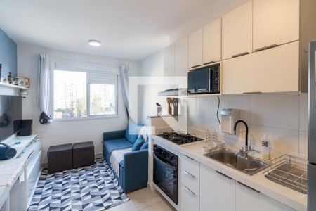 Sala/Cozinha de apartamento à venda com 2 quartos, 32m² em Jardim Celeste, São Paulo