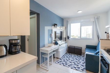 Sala/Cozinha de apartamento à venda com 2 quartos, 32m² em Jardim Celeste, São Paulo