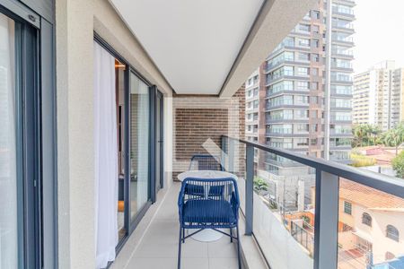 Varanda de apartamento à venda com 1 quarto, 41m² em Jardins, São Paulo