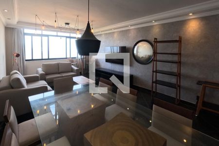 Sala de apartamento para alugar com 3 quartos, 144m² em Gonzaga, Santos