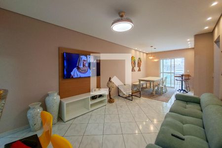 Sala de apartamento para alugar com 3 quartos, 105m² em Cidade Ocian, Praia Grande