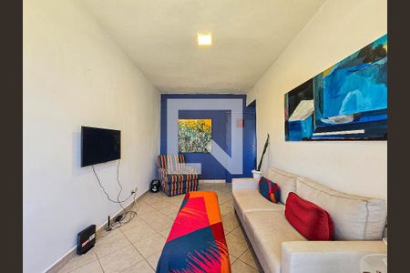 Sala de apartamento para alugar com 1 quarto, 90m² em Embaré, Santos