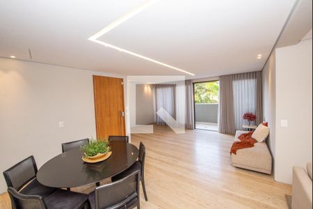 Sala de apartamento à venda com 4 quartos, 216m² em Sion, Belo Horizonte