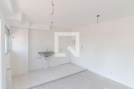 Sala e Cozinha de apartamento à venda com 1 quarto, 33m² em Parada Inglesa, São Paulo