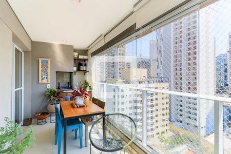 Varanda Gourmet de apartamento à venda com 3 quartos, 103m² em Jardim das Acacias, São Paulo
