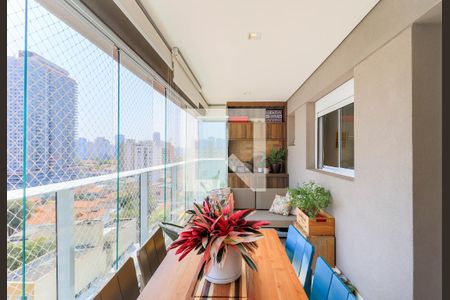 Varanda Gourmet de apartamento à venda com 3 quartos, 103m² em Jardim das Acacias, São Paulo