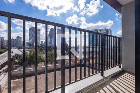 Studio - Varanda de apartamento à venda com 1 quarto, 26m² em Pinheiros, São Paulo