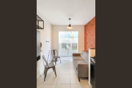 Sala de apartamento para alugar com 1 quarto, 28m² em Jardim Caravelas, São Paulo