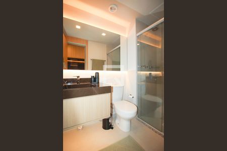 Banheiro Social de apartamento para alugar com 1 quarto, 24m² em Vila Nova Conceição, São Paulo