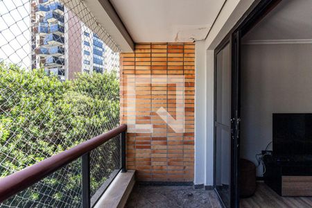 Varanda da Suíte 1 de apartamento para alugar com 2 quartos, 64m² em Higienópolis, São Paulo