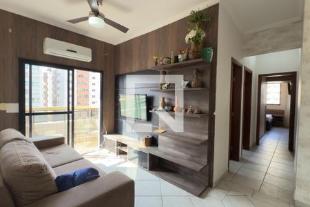 Sala de apartamento para alugar com 2 quartos, 78m² em Aviação, Praia Grande