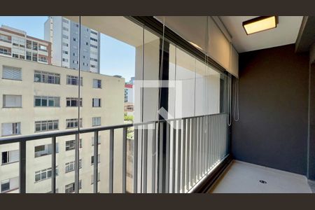 Varanda de kitnet/studio para alugar com 1 quarto, 31m² em Cerqueira César, São Paulo