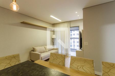 Sala de apartamento para alugar com 1 quarto, 50m² em Indianópolis, São Paulo