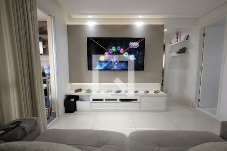 Sala  de apartamento à venda com 2 quartos, 78m² em Campestre, Santo André