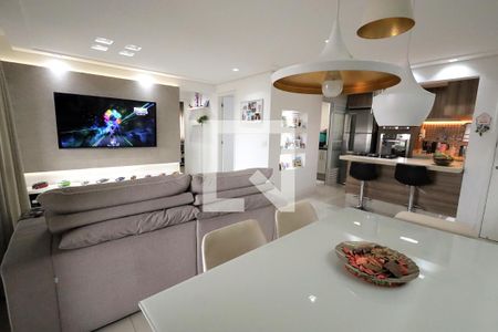 Sala  de apartamento à venda com 2 quartos, 78m² em Campestre, Santo André